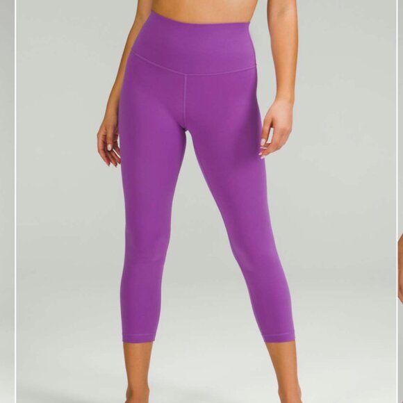 LuLuLemon NWOT, Align High Rise crop, 23", women's size 18, moonlight magenta. - Picture 8 of 9